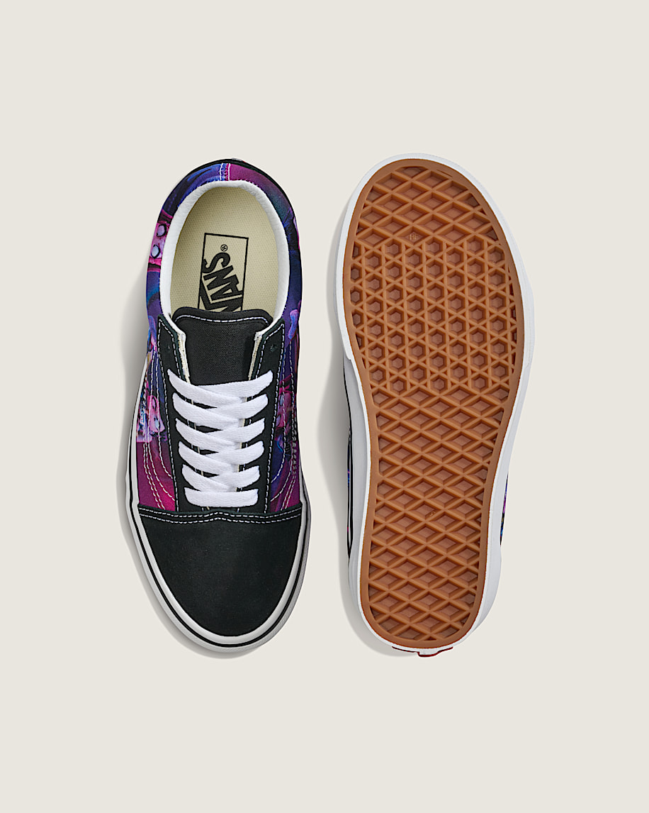 kpop demon hunters x vans big kids old skool shoe