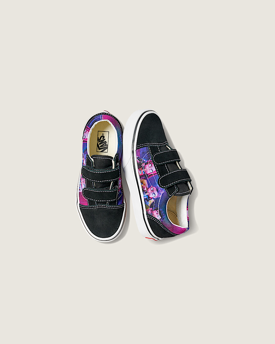 kpop demon hunters x vans little kids old skool v shoe