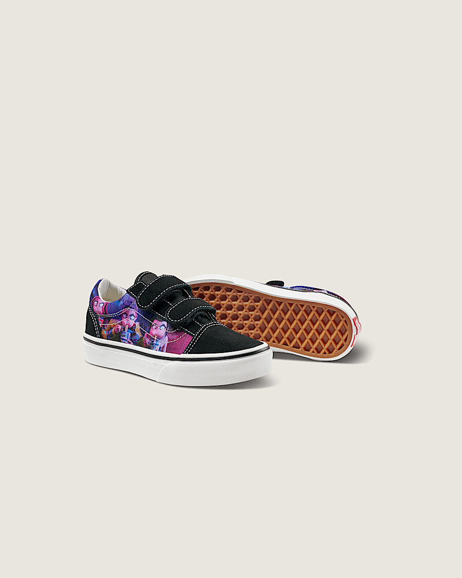 kpop demon hunters x vans little kids old skool v shoe