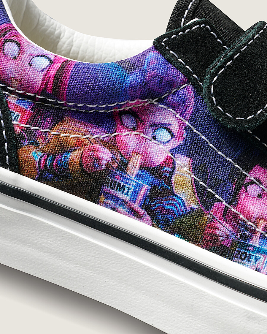kpop demon hunters x vans little kids old skool v shoe