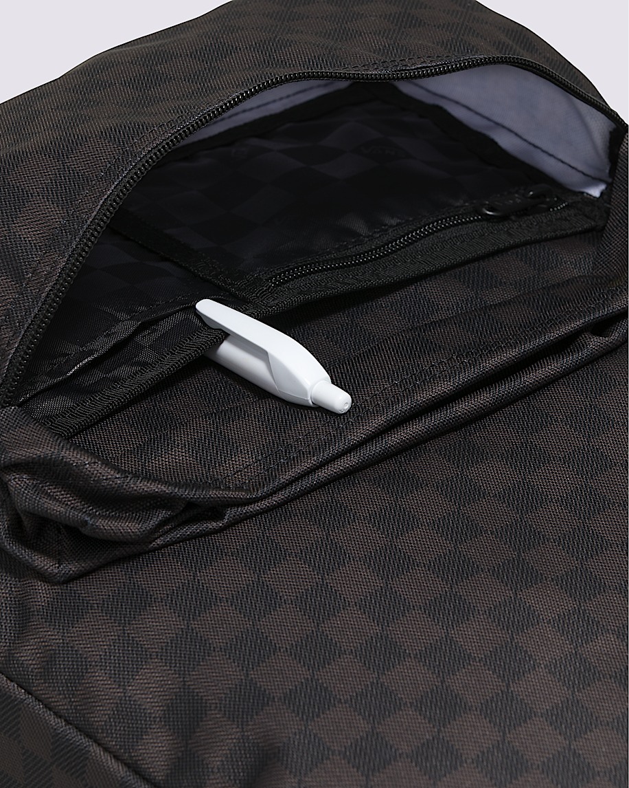 old skool checkerboard backpack