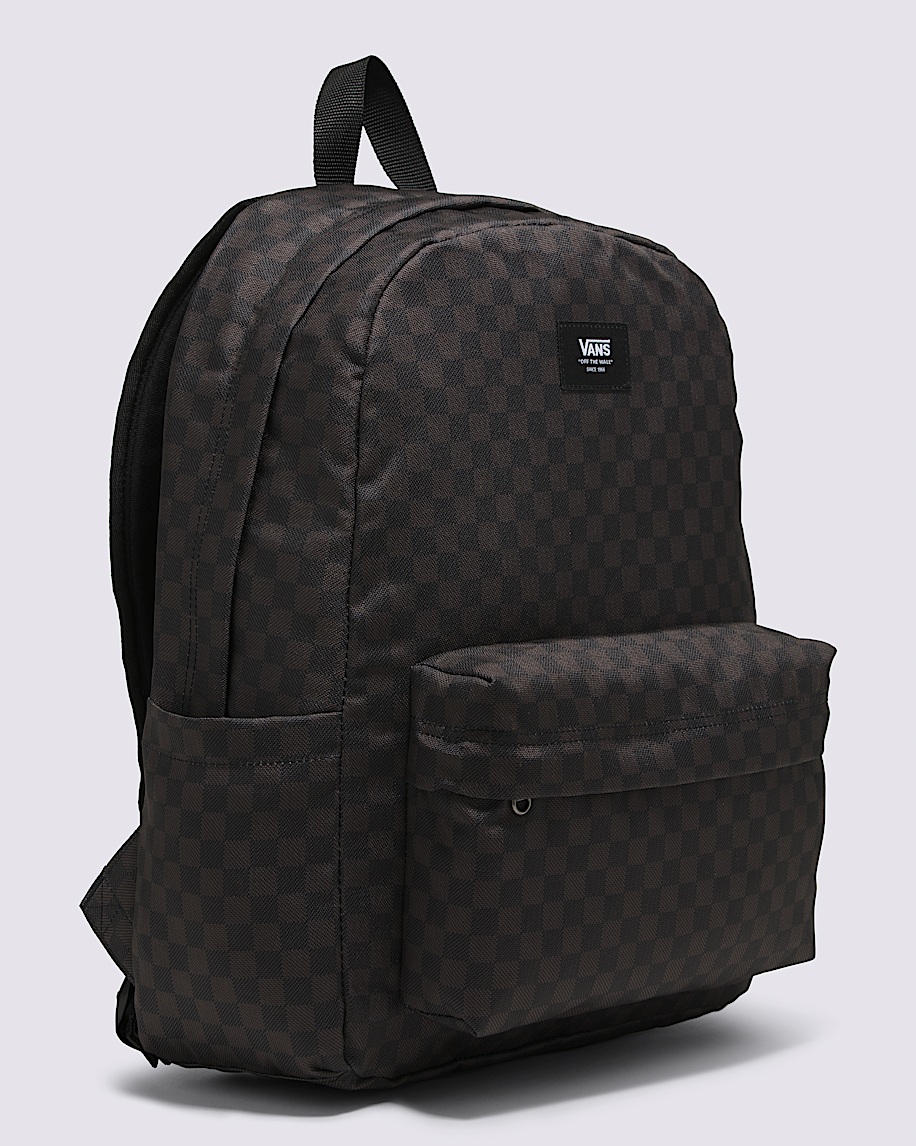 old skool checkerboard backpack