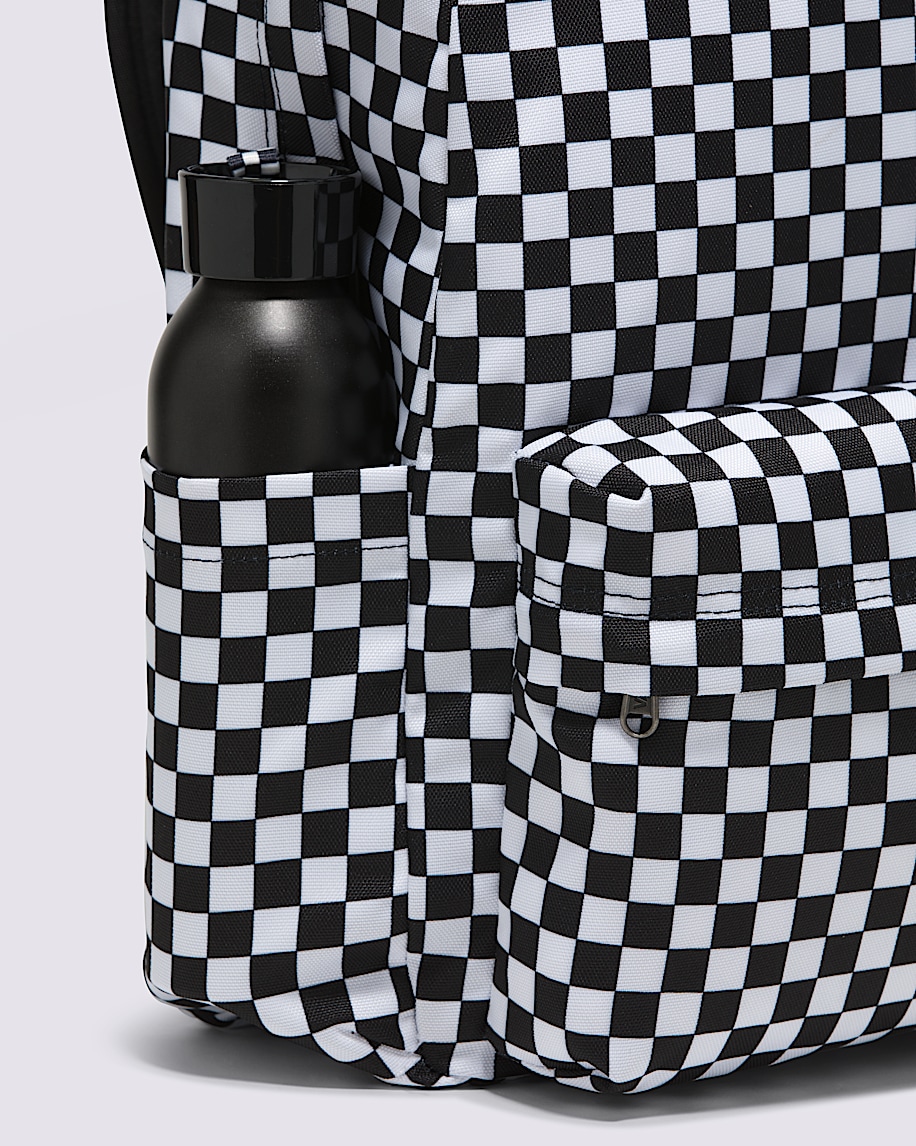 old skool checkerboard backpack