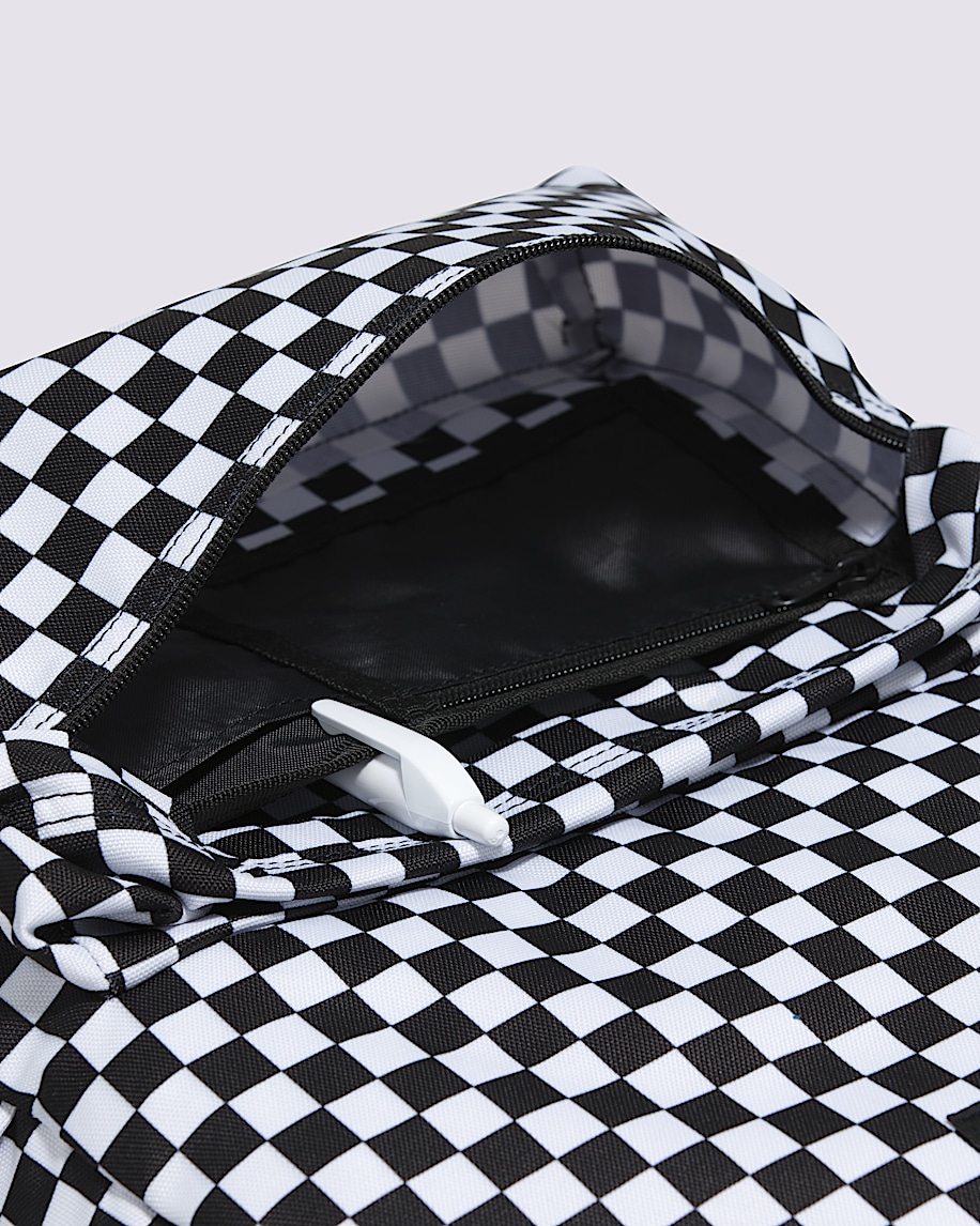 old skool checkerboard backpack