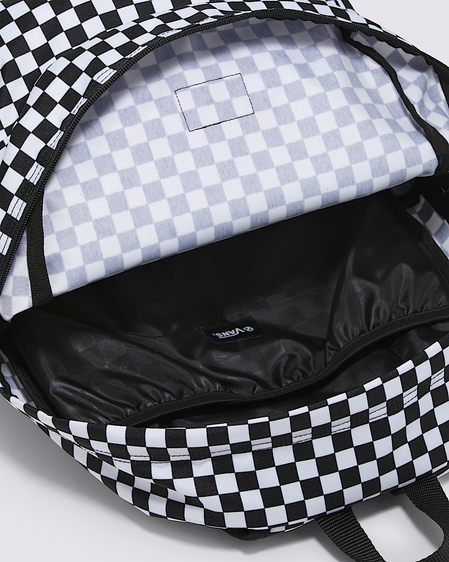 old skool checkerboard backpack