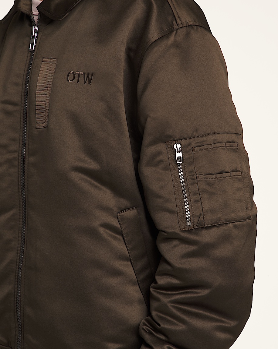 otw satin bomber jacket