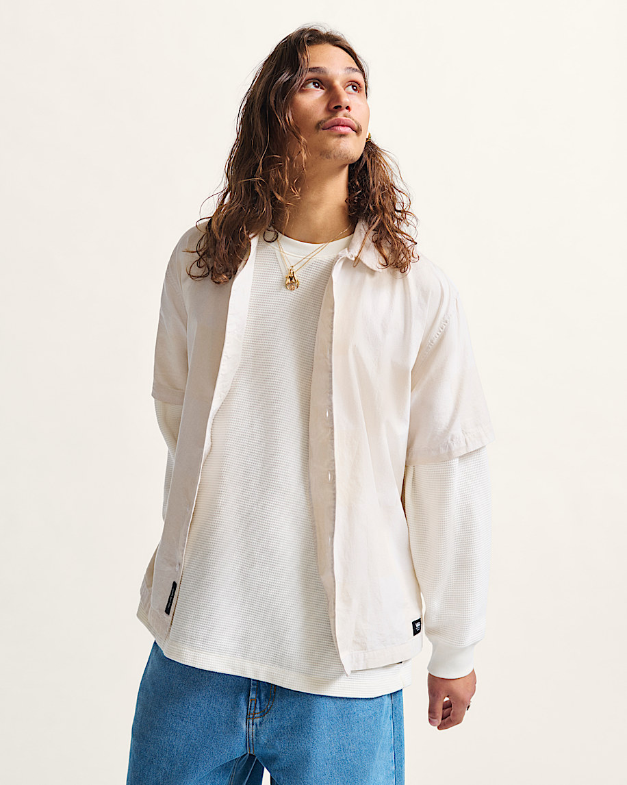 kessler checkerboard woven shirt