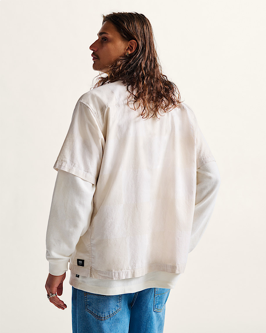 kessler checkerboard woven shirt