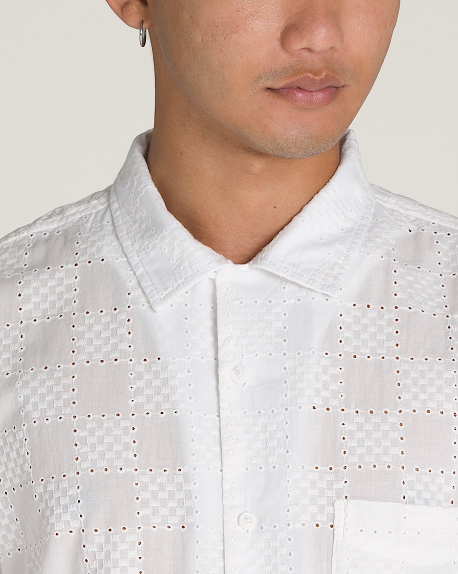 wayside eyelet woven shirt